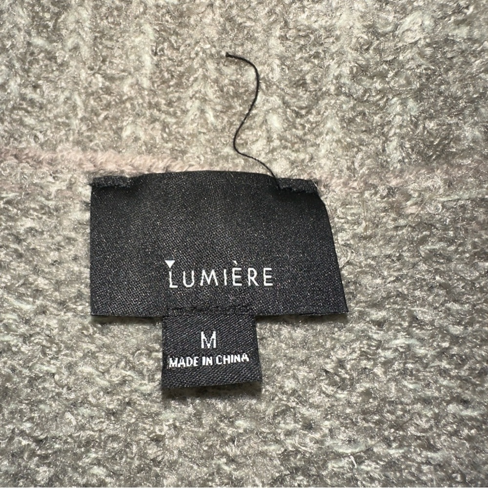 Lumiere Size Medium Cozy Button-Up Heavyweight Sweater Jacket Irish Unisex Warm - Picture 5 of 5